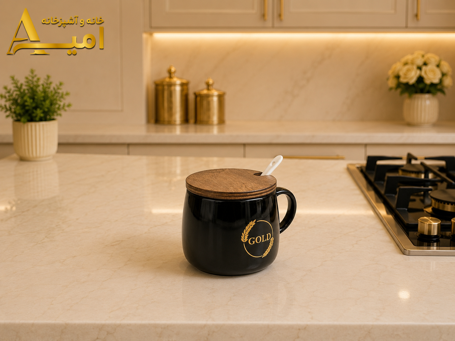 ماگ قاشق دار