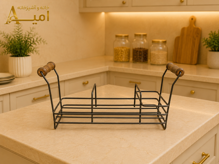 استند فلزی رومیزی آشپزخانه